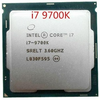 [해외] CPU 데스크탑 인텔 코어 i7 9700K i7 9700K 8 코어 최대 3.6 GHz 300 시리즈 95W - 기타