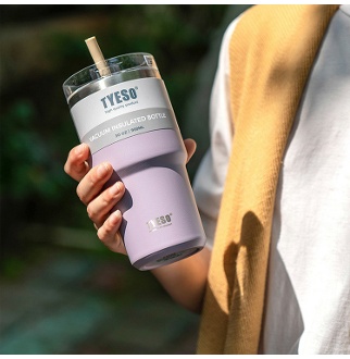 TYESO 진공 스텐 텀블러 보온병 보온보냉 대용량 (마쉬멜로우 600 / 900ml)