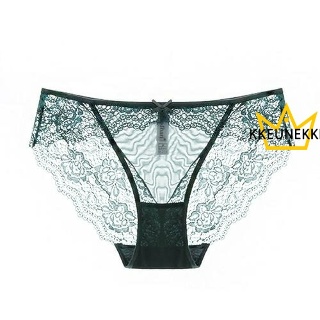 오버사이즈 여자 데일리 밑위 면 삼각 여성 펀칭 힙스터 레이스 헴 여친 팬티 OPH4