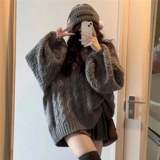 오버핏 V넥니트 봄 레이어드 겨울 직장인 여성