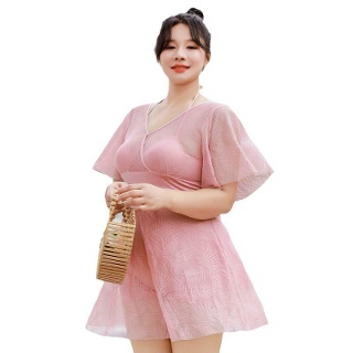 휴양지 수영복 커버업 빅사이즈 비키니 해외여행 반팔 여성