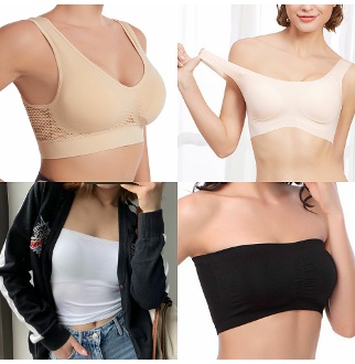 S~6XL 10종류 패드추가증정 스포츠브라 튜브탑 끈나시 심리스브라 빅사이즈 섹시한여우