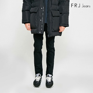 FRJ 남성 기모블랙RAW 테이퍼드 데님팬츠(F98M-DP961A)