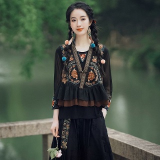 생활한복 조끼 베스트 법복 절복 철릭 쉬폰