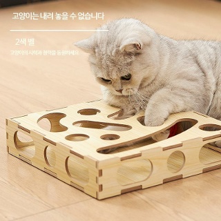 애완동물 장난감, 고양이 트랙볼, 고양이 긁기판, 웃긴 고양이 스틱, 교육용 장난감 상자, 턴테이블, 심심함