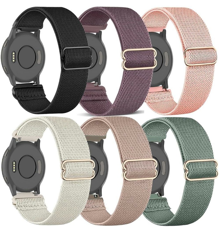 TUCOMO 6 Pack Stretchy Nylon Watch Bands Compatible with Gar 티몬