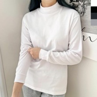 DGI 1829G 여자기본면반목폴라티 긴팔 기본목폴라티 기본티 티셔츠 데일리목폴라티