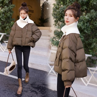아이언하트 여성여친 잠바 패딩다운 키작 점퍼 울 캐주얼 하이넥 패딩 아우터 KKE4