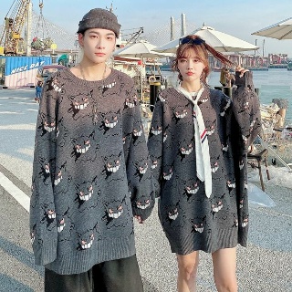 악당 그레이 커플룩 트윈룩 봄가을 겨울 빅사이즈 시밀러룩 니트 부부 남여