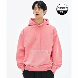 SOVERMENT 980G 피그먼트 컷 후드-블로썸 코랄-