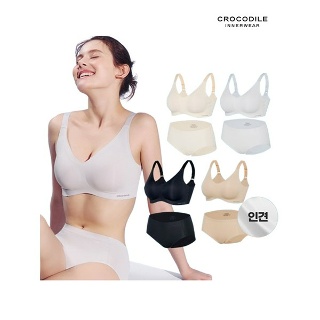 크로커다일 이너웨어 몰드부착 스트랩 감탄브라+팬티 8종세트