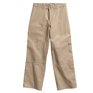 Genuine Dickies 더블 니 다용도 포켓 팬츠, 라이트 카키. 136660