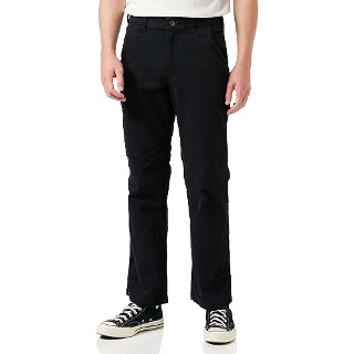 Carhartt 남성용 Rugged Flex 릴렉스 핏 캔버스 5포켓 작업 바지, 블랙. 136956