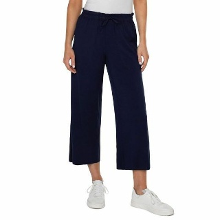 Liverpool Los Angeles Pull-On Tie Waist Wide Leg Ankle