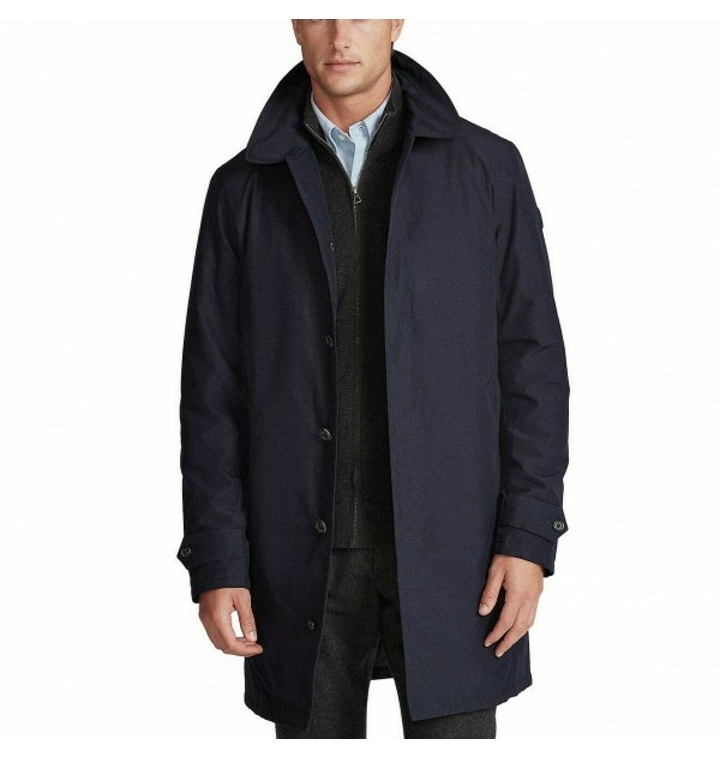 Polo Ralph Lauren Men's Packable Long Trench Coat Commuter Walking Coat  Navy - 티몬