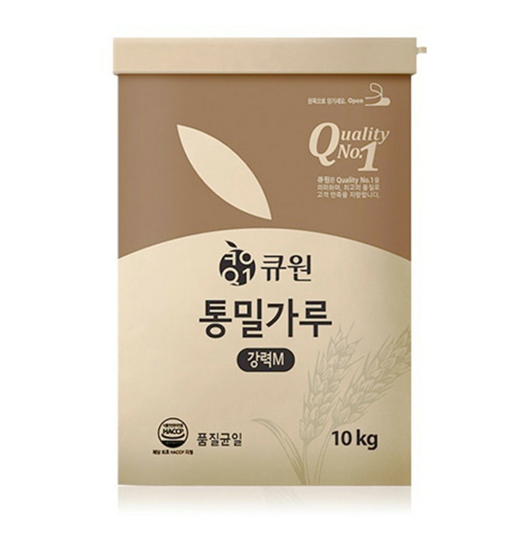 큐원 강력 통밀가루 엠(M) 전립분 1Kg (소분상품) - 티몬