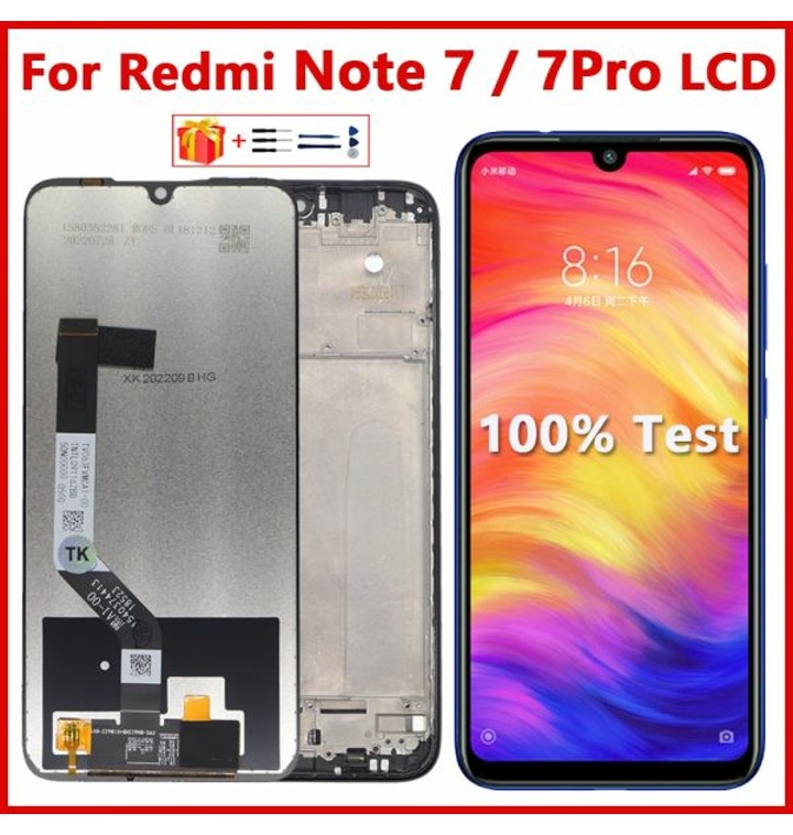 Xiaomi Redmi Note 7 LCD 터치 디지타이저 Pro 디스플레이 화면 M1901F7H M1901F7G, 샤오미 ...