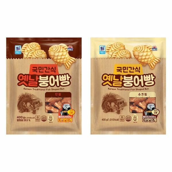 대림 국민간식 옛날 붕어빵 단팥 400g슈크림 400g 티몬 6305