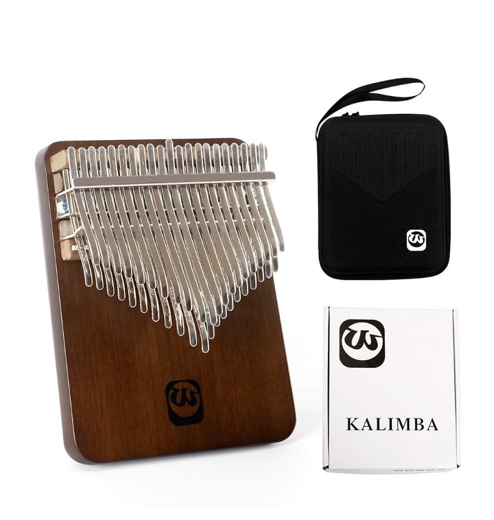 Kalimba Thumb Piano 42 Keys, Flat-board Finger Walnut Wood M - 티몬