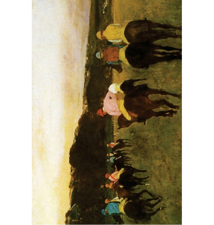 ''Race Horses at Longchamp'' by Edgar Degas - 1874: Journal - 티몬