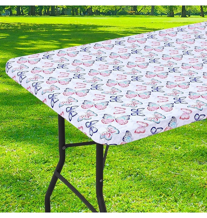 Smiry Rectangle Picnic Tablecloth, Waterproof Elastic Fitted - 티몬