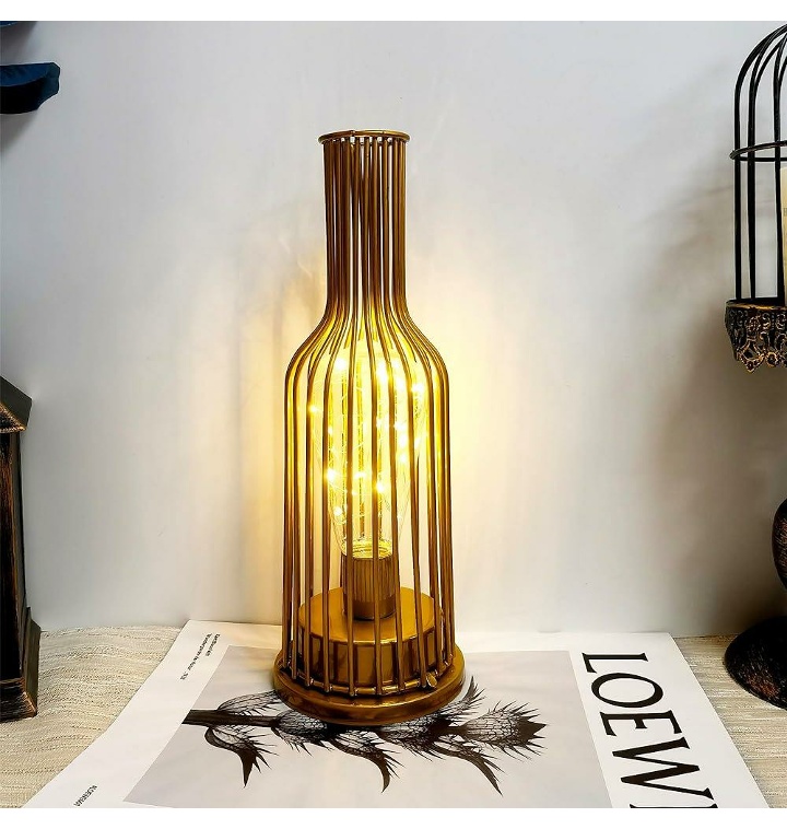 AURON Battery Operated Table Lamp Wine Bottle Shape Decorati - 티몬